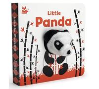 Little Panda (Happy Fox Books) Finger Puppet Board Book with High-Contrast Art in Black, White, and Red Designed Specially for Babies, a Soft Plush Panda Puppet, Die-Cut Elements, and Rounded Corners