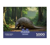 Little Pangolin Jigsaw Puzzles Puzzles for Adults Kids. 1000 Piece Whimsical Challenge Toy Educational Games Home Decoration for Adults& Kids Age 14 Years Up 70x50cm/1000pcs