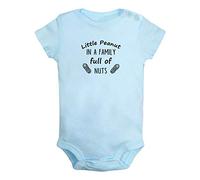Little Peanut In A Family Full of Nuts Funny Rompers, Newborn Baby Bodysuits, Infant Jumpsuits, Baby Unisex Novelty Outfits
