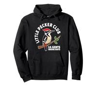 Little Pecker Club Lil Gents Making Dents | Cute Woodpecker Pullover Hoodie