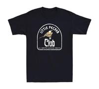 Little Pecker Club Lil Gents Making Dents Funny Birds Quote Retro Men's Men T Shirt Black