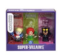 Little People COLLECTOR DC Super-Villains Special Edition Set for Comic Book Fans, 3 Figures in a Display Package, JKR80