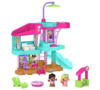 Fisher-Price Little People Toddler Toy Barbie Beach House Playset with Figures & Accessories for Preschool Pretend Play Kids Ages 18+ Months, JCW71