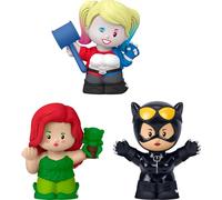 Little People COLLECTOR DC Super-Villains Special Edition Set for Comic Book Fans, 3 Figures in a Display Package, JKR80