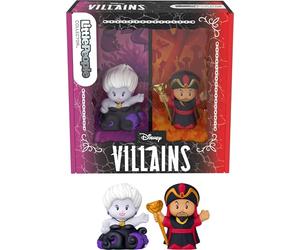 Little People COLLECTOR Disney Villains Jafar & Ursula Set | 2 Character Figures, Special Edition Set in Display Box, For Movie Fans & Collectors