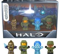 Little People Collector Halo Video Game Special Edition Set for Adults & Fans, 4 Character Figures in Display Gift Box