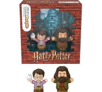 Little People COLLECTOR Harry Potter Diagon Alley Set | Harry Potter with Hedwig, Rubeus Hagrid, Collectable Figures in Display Box, For Fans, JLB19