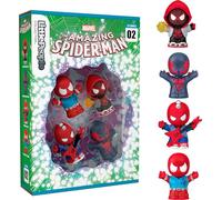 Little People Collector Marvel Spider-Man: Issue 2 Special Edition Set for Comic Book Fans, 4 Figures in a Display Package, JKR66