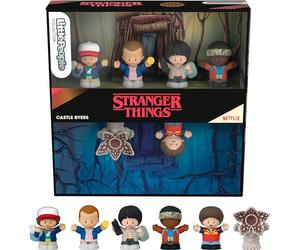 Little People COLLECTOR Stranger Things Castle Byers Special Edition Set, 6 Figures in a Gift Display Box for Adults & Fans, HTP36