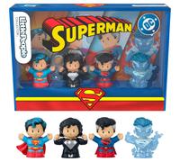Little People COLLECTOR Superman Through the Ages Special Edition Set for Adults & Fans, 4 Figures in a Display Package, JFD63