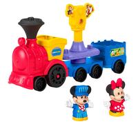 Fisher-Price Little People Toddler Toy DISNEY Jr Mickey & Minnie Musical Train with 2 Figures for Pretend Play Kids Ages 18+ Months, JKB04