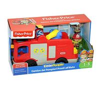 Little People Fire Truck Playset Toy for Children 1+ Years, Multicoloured, FPV32