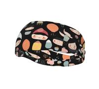 Little People Image Drawing Yoga Sports Fitness Headband, Unisex Running Basketball Elastic Headband, Sports Sweat-Absorbing Band,