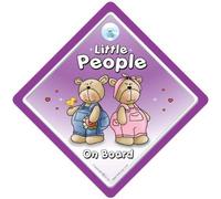 Little People On Board, Pink & Blue Bear Cutie, Baby on Board, Decal, Bumper Sticker, Car Sign, Grandchild Sign, Grandparents Car Sign, Baby Sign, Baby Car Sign, Baby Signs,