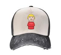 Little People Red Dress Blonde Girl Baseball Cap Custom Cap Hood Designer Hat Girl's Hats Men's