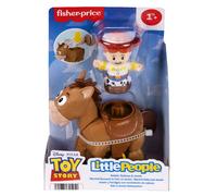 Fisher-Price Little People Disney Pixar Toy Story Bobbin’ Bullseye & Jessie, Toddler Figure Set