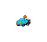 Little People Wheelies Retro Convertible - GMJ25 ~ Baby Blue and Red Car