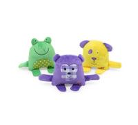 Little PetFace Crinkle Feet Characters Mixed Plush Dog Toys - Single