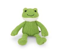 Petface (Little Petface) Finlay Frog Plush Dog Toy with Built-In Squeaker, Lightweight Puppy Toy (Pack of 1)