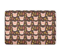 Little Pig Faces Extra Large Resuable Toddler Mattress Pads Highly Absorbent Toddler Bed Pee Pads Changing Bed Liners for Infant Baby 52" L x 34" W