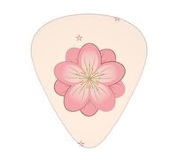Little Pink Cherry Blossoms Guitar Picks, Premium Celluloid Picks For Enhanced Playability And Tone.