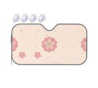 Little Pink Cherry Blossoms It is a car Windshield Sun Visor, which Does not take up Too Much Space and Protects The Environment Inside The car.