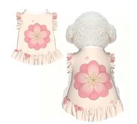 Little pink cherry blossoms Pet Dress for Small Medium Dogs