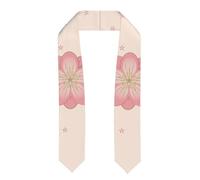 Little pink cherry blossoms Print Graduation Stole - Satin Honor Sash, for Graduation Ceremony as Gifts for Boys and Girls, Flattened, One size