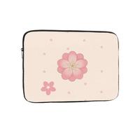 Little pink cherry blossoms Printed 13 inch Laptop Bag - Shockproof Portable Laptop Inner Pocket for Business, Travel, School, Office