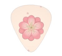 Little pink cherry blossoms Printed guitar picks for acoustic, electric, and band players, 12 pieces in 3 different thicknesses