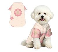 Little pink cherry blossoms Soft Breathable Hawaiian Dog Shirt