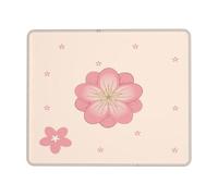 Little Pink Cherry Blossoms Square Waterproof Non-Slip Rubber Base Mouse Mat for Office Laptop,Laptop Wireless Mouse Home Office Travel 10 X 12 Inch