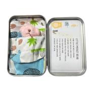 Little Pocket Bear Hug:Mini Bear in a Tin Box.A plush toy stuffed bear, cute doll decoration key chain.Great Christmas, birthday,gifts for women, friends;Get-well-soon gifts for kids. (Red-Pink)