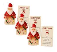 Little Pocket Christmas Hug, 2026 New Cute Santa Claus Ornaments with Encouragement Card, Emotional Grief Support Christmas Keepsake for Friends, Family, Christma Party Favor Gift(3PCS)