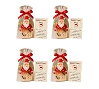 Little Pocket Christmas Hug, 2026 New Cute Santa Claus Ornaments with Encouragement Card, Emotional Grief Support Christmas Keepsake for Friends, Family, Christma Party Favor Gift(4PCS)