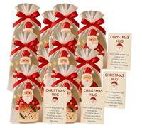 Little Pocket Christmas Hug, Christmas Pocket Hug Gifts with Encouragement Cards, 2025 New Unique Holiday Blessing Celebration Decoration Cards, Cute Mini Charm for Friends Family(10PCS)