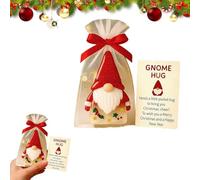 Little Pocket Christmas Hug, Christmas Pocket Hug Gifts with Encouragement Cards, Sentimental Holiday Keepsake Cute Mini Charm Ornaments for Emotional Support, for Friends Family Kids (B-1PC)