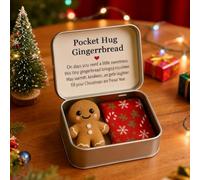 Little Pocket Christmas Hug, Christmas Series In A Tin Box Plush Toy | Little Pocket Hug Santa Claus, Thoughtful Gift For Friends And Family, For Comfort & Support (Chritsmas tree)