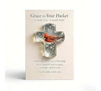 Little Pocket Cross Hug Gift,Easter Pocket Hugs Token with Greeting Cards,Miniature Christian Pockets Cross for Faith,Prayer &Hope,Easters Exchange Gifts for Party Favor,Christian Baptism Gift