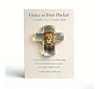 Little Pocket Cross Hug Gift,Easter Pocket Hugs Token with Greeting Cards,Miniature Christian Pockets Cross for Faith,Prayer &Hope,Easters Exchange Gifts for Party Favor,Christian Baptism Gift