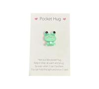 Little Pocket Frog Hug Token, Pocket Hug Heart with Greeting Cards, Thinking Gifts, Encouragement Card Adorable Greeting