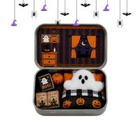 Little Pocket Ghost in Tin Halloween Desktop Decor