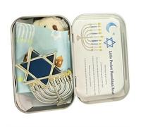 Little Pocket Hanukkah Bear,Emotionals Support Hanukkah Bears,Animal Pocket Hug Gift,Handmade Mini Plush Bears with Inspirational Card (1pcs) (1pcs)