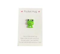 Little Pocket Hug Frog Token,Pocket Hug Heart with Greeting Cards,Thinking of You Gifts,Adorable Encouragement Greeting Card with Frog Ornaments,Keepsake Gift for Him Her