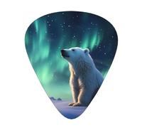 Little Polar Bear Guitar picks in thin, medium, and thick sizes, 12-piece set, suitable for electric guitar and various instruments