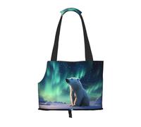 Little Polar Bear Printed pet shoulder bag for going out - small dog and cat dual-purpose shoulder bag