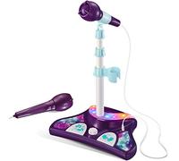 Little Pretender LP-4766 J-0000517 The Flash Kids Karaoke Machine with 2 Microphones & Adjustable Stand, Purple/White, One Size