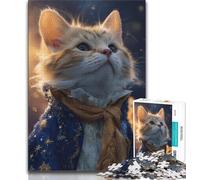 Little Prince Cat Jigsaws Puzzles 1000 Pieces for Adults Gifts,Challenging Game And Family Play Wall Decoration Unique Birthday And Xmas Gifts 50x75cm