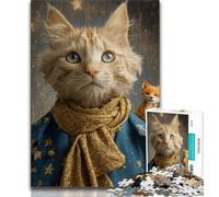 Little Prince Cat Jigsaws Puzzles 1000 Pieces for Teenagers Gifts,Decompressing Intellectual Educational Toy Birthday Present,Gifts,Wall Art (75x50cm)