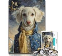 Little Prince Dog Adult Jigsaw Puzzles 1000,Learning Educational Toys Family Games with Matching Poster And Trivia Sheet 75x50cm